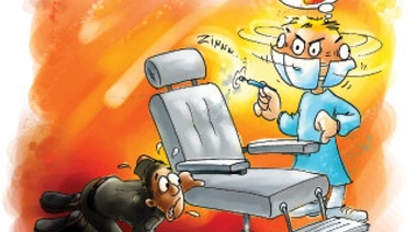 Al torno nomás lo muestran, porque prenderlo es otro precio: PAMI paga $22 pesos por cada atención odontológica