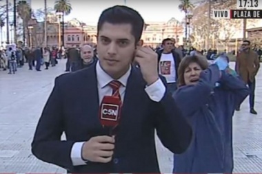 No se puede: agredieron a periodistas en la marcha pro gobierno