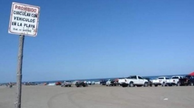 En Necochea le cobran $ 360 por día al que baja a la playa con 4x4