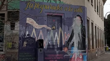Repudio total: vandalizaron el mural que recuerda a la periodista platense Virginia Illarucci