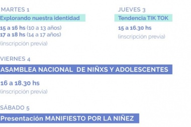 Salud, Educación y otros derechos que se les niegan: se viene el 4° Encuentro Nacional por la Niñez