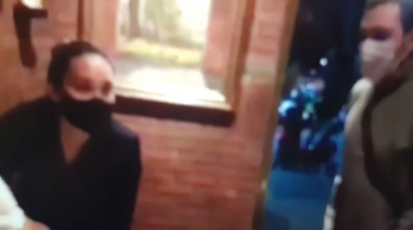 A las piñas en un coqueto boliche por el tema del distanciamiento preventivo