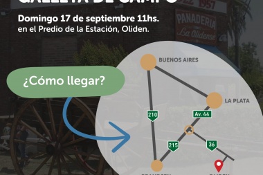 Aflojale a la dieta: este domingo en Brandsen es la Fiesta de la Galleta de Campo