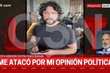 Enfermos de odio: una pareja agredió al periodista Pabo Duggan cuando almorzaba con su esposa y su pequeño hijo