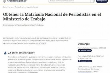 ¿Apriete?: el gobierno impulsa la obligatoria matriculación de periodistas