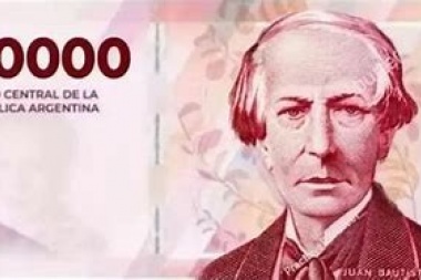 No es José De Zer: llega el billete de 20 mil para circular a fines de octubre