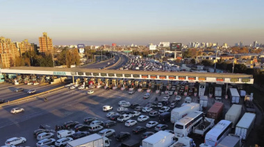 Aubasa contra la Ley del Embudo: empiezan a construir un cuarto carril en sentido hacia La Plata, entre el Acceso Sudeste y el peaje Hudson