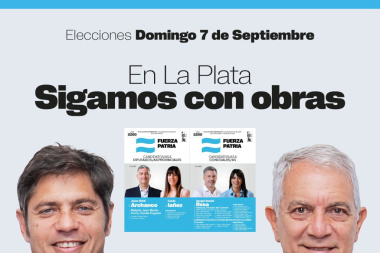 Fuerza  Patria presentó la boleta de Alak en La Plata: "Sigamos con obras"