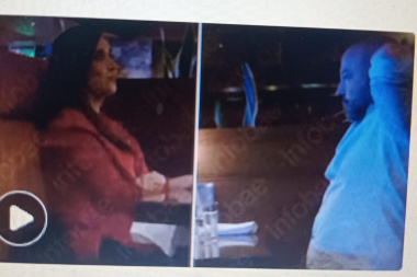 ¿Cena romántica?: difunden un video de Villarruel y Spagnuolo en un restorán de Pilar