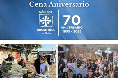 A esta cena hay que ir: la del 70° Aniversario de Cáritas La Plata
