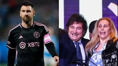 Gorilas en la Mierda: Karina hizo descolgar un cuadro de Perón y Evita y lo reemplazó por uno de Messi