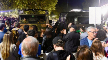 Gente indignada y verdaderos ex combatientes echaron a milicos que pretendían hacer un acto por Malvinas en La Plata